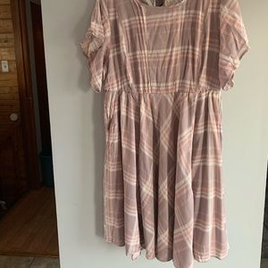 Torrid size 2 pink plaid dress